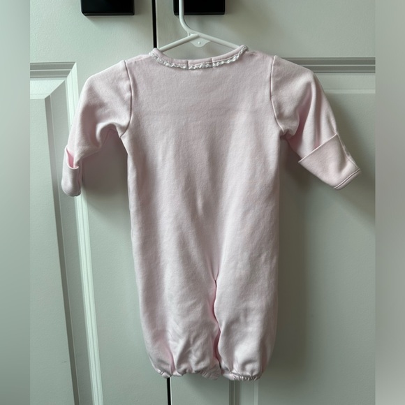 Baby Club Chic Convertible Gown Pink w/Knit Collar (Size 0-3 Months) - Picture 2 of 6